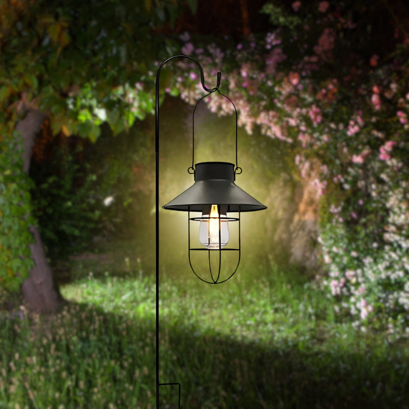 SoleilAntique | Lanterne Solaire Élégante pour Jardin