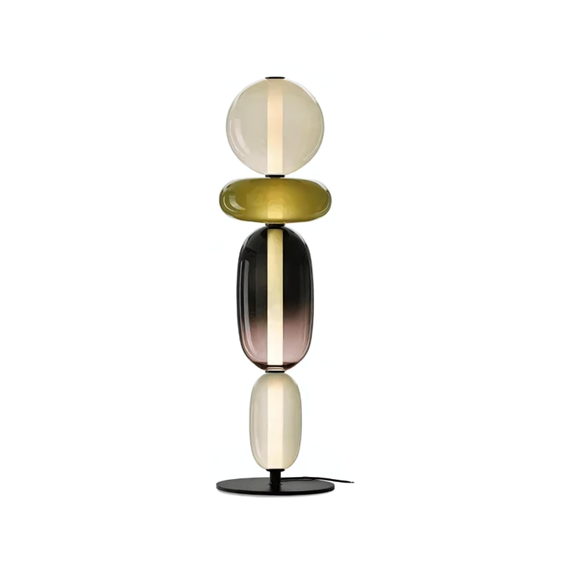 LumièreCandy | Lampe sur Pied en Verre aux Couleurs Vives Pour Ambiance Chaleureuse