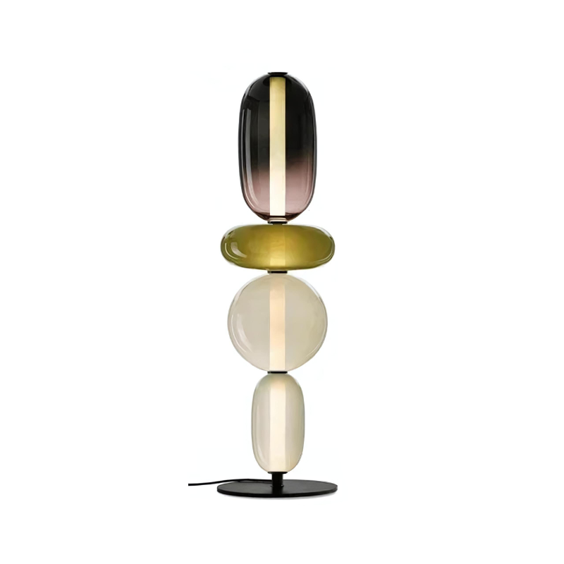 LumièreCandy | Lampe sur Pied en Verre aux Couleurs Vives Pour Ambiance Chaleureuse