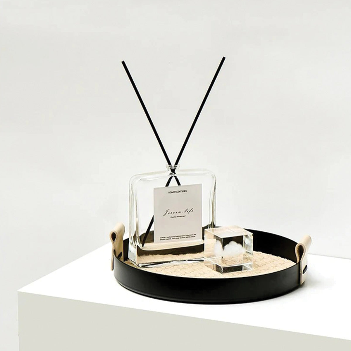 ElegancePratique | Plateau Décoratif Moderne pour Présentation et Rangement