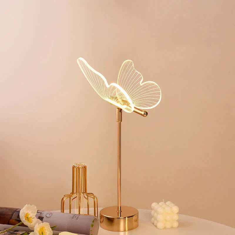 LumièrePapillon | Lampe de Bureau Rétro Élégante et Moderne