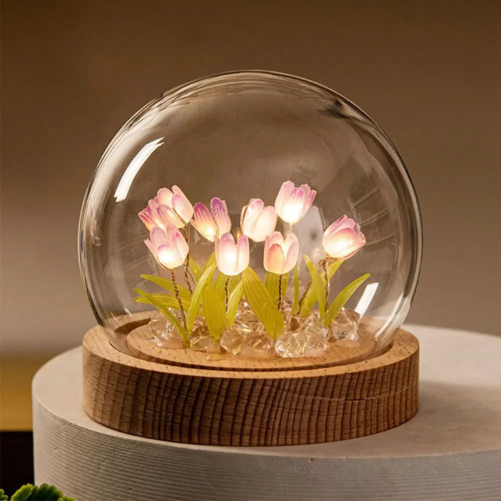 ElegantBloom | Jolie Lampe de Table Florale