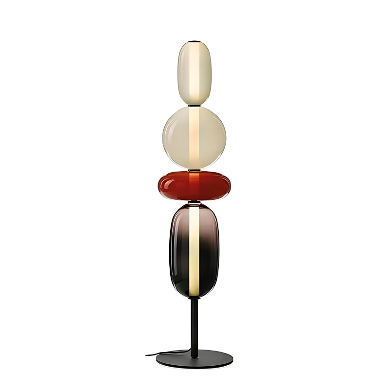 LumièreCandy | Lampe sur Pied en Verre aux Couleurs Vives Pour Ambiance Chaleureuse