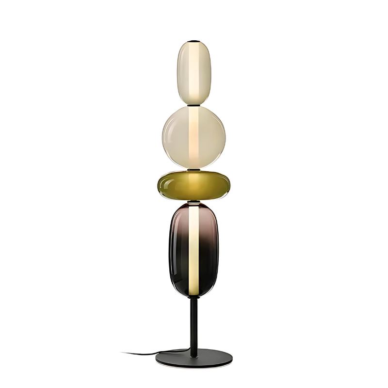 LumièreCandy | Lampe sur Pied en Verre aux Couleurs Vives Pour Ambiance Chaleureuse