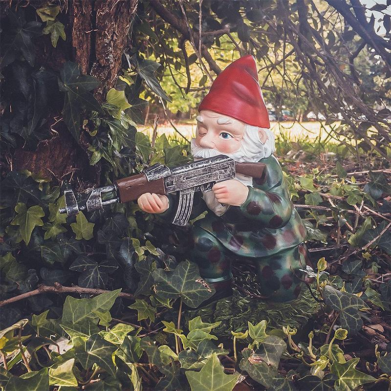 TerreGarde | Nain de Jardin Militaire en Tenue de Camouflage