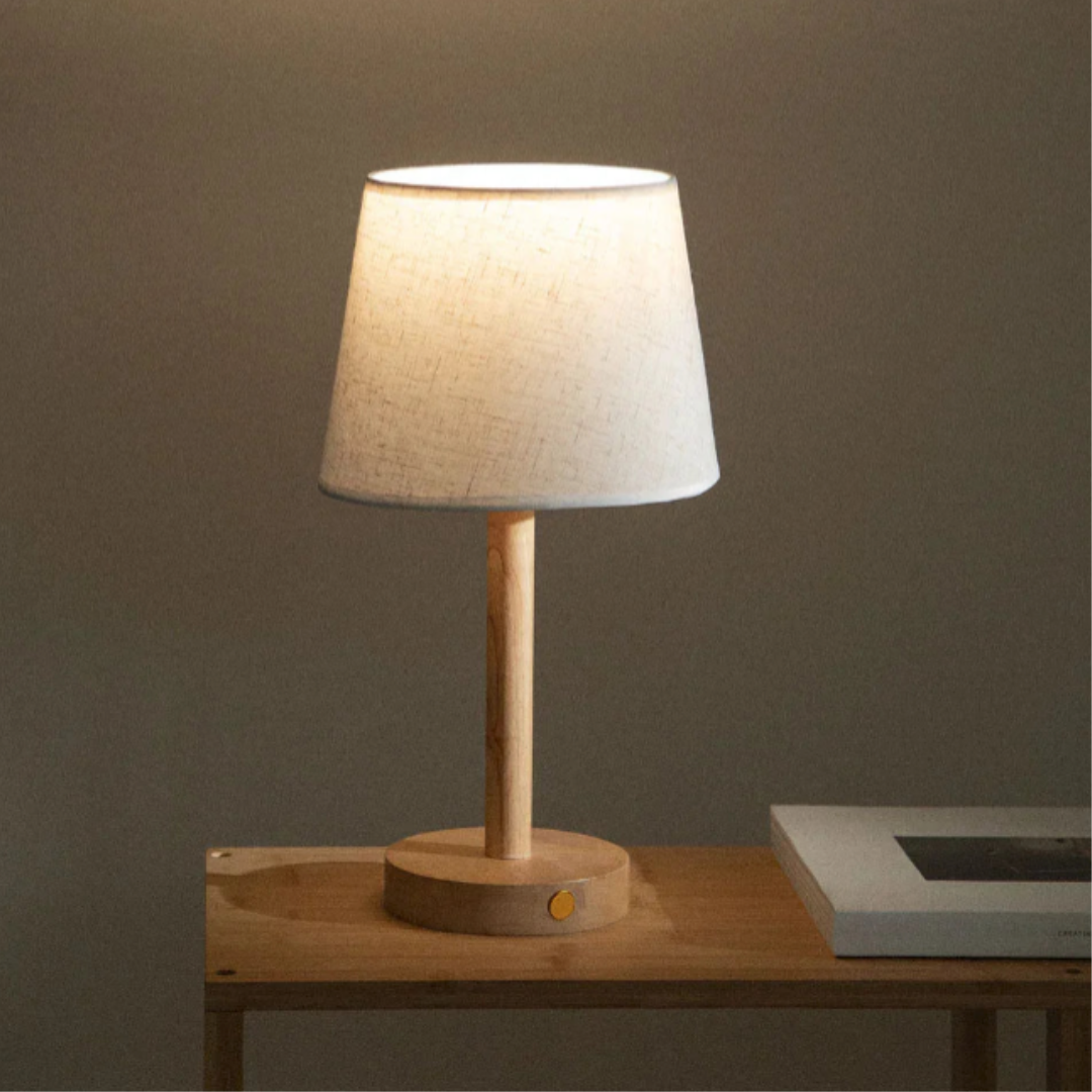 LuminoPréci | Lampe de Table Sans Fil Élégance Naturelle