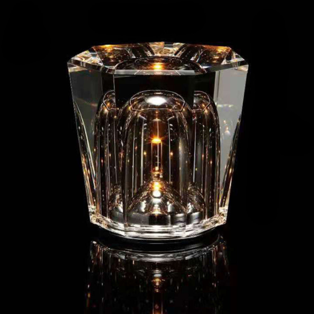 ÉclatsLumineux | Lampe de Table Cristal sans Fil