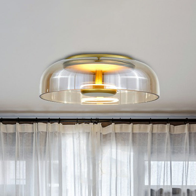 LumineuxGlow | Elegante Lampe de Plafond en Verre LED