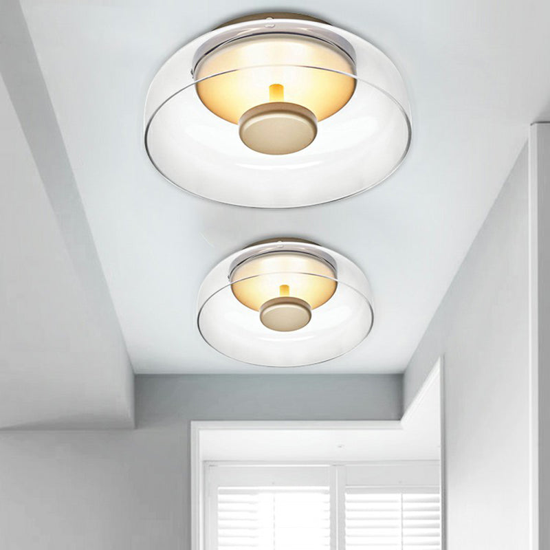 LumineuxGlow | Elegante Lampe de Plafond en Verre LED