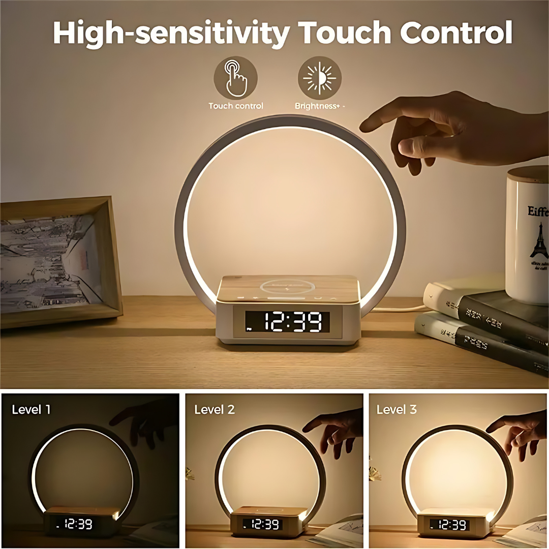 LueurMatinale | Réveil LED Sans Fil pour Ambiance Douce et Moderne
