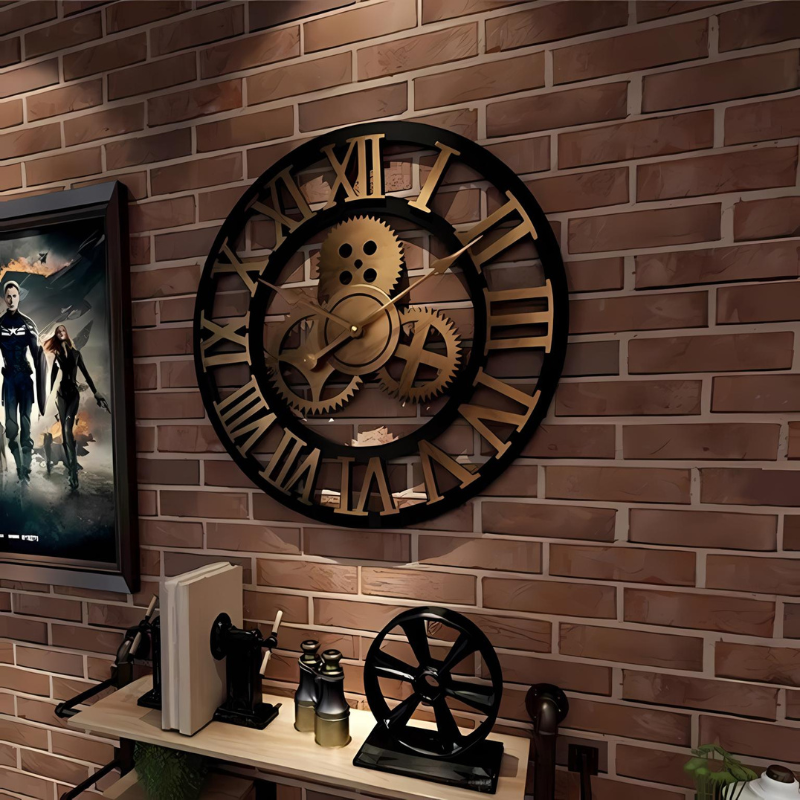 RusticalGloire | Horloge Murale Vintage en Bois