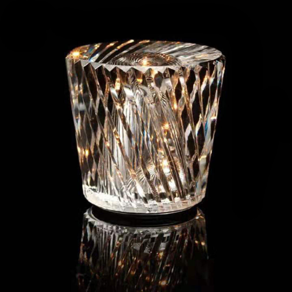 ÉclatsLumineux | Lampe de Table Cristal sans Fil