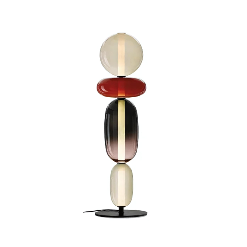 LumièreCandy | Lampe sur Pied en Verre aux Couleurs Vives Pour Ambiance Chaleureuse