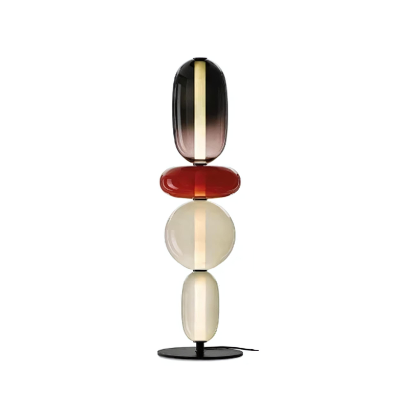 LumièreCandy | Lampe sur Pied en Verre aux Couleurs Vives Pour Ambiance Chaleureuse
