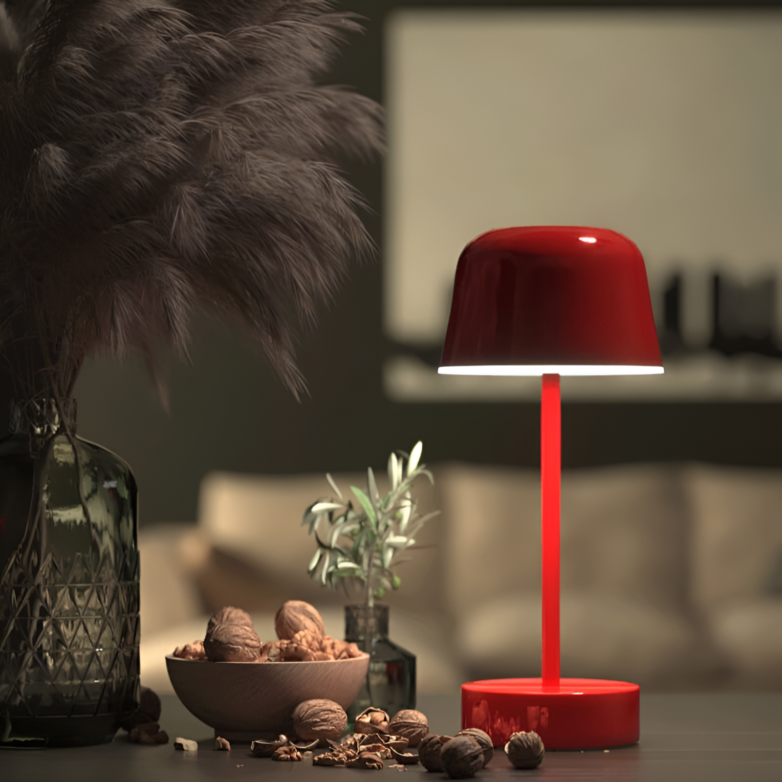VintageGlow | Lampe de table LED rétro sans fil