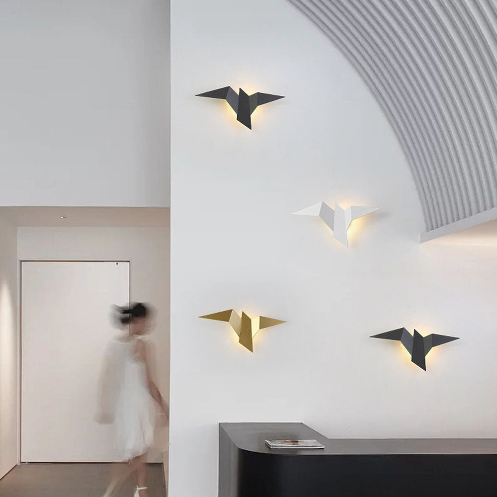 LuminoPlume | Lampe murale doiseau pour ambiance chaleureuse
