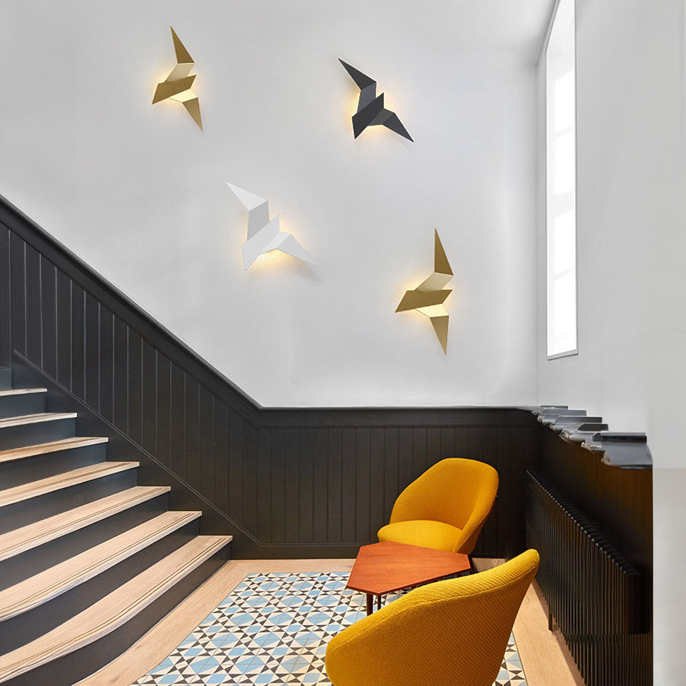 LuminoPlume | Lampe murale doiseau pour ambiance chaleureuse