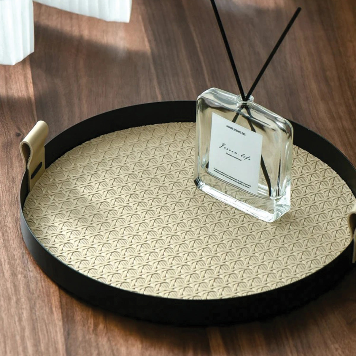 ElegancePratique | Plateau Décoratif Moderne pour Présentation et Rangement
