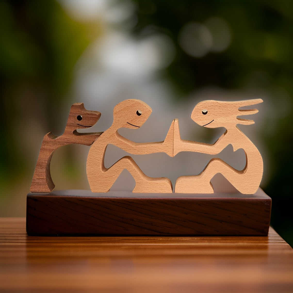 LienCoeur | Sculpture Murale en Bois Faite à la Main