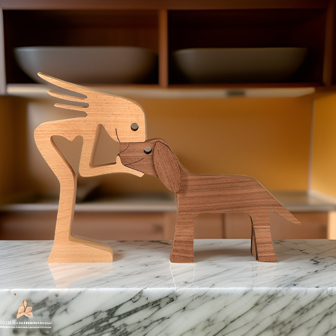 LienCoeur | Sculpture Murale en Bois Faite à la Main