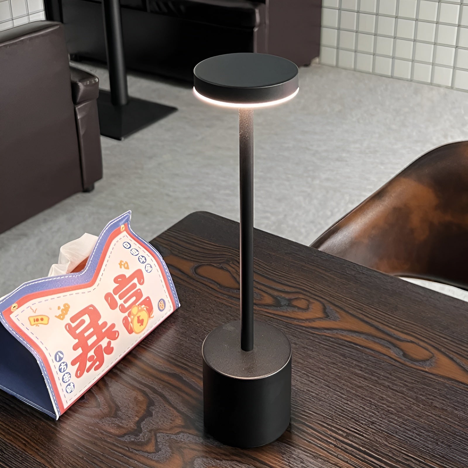 LuminositeRetro | Lampe de Table Retro sans Fil Rechargeable