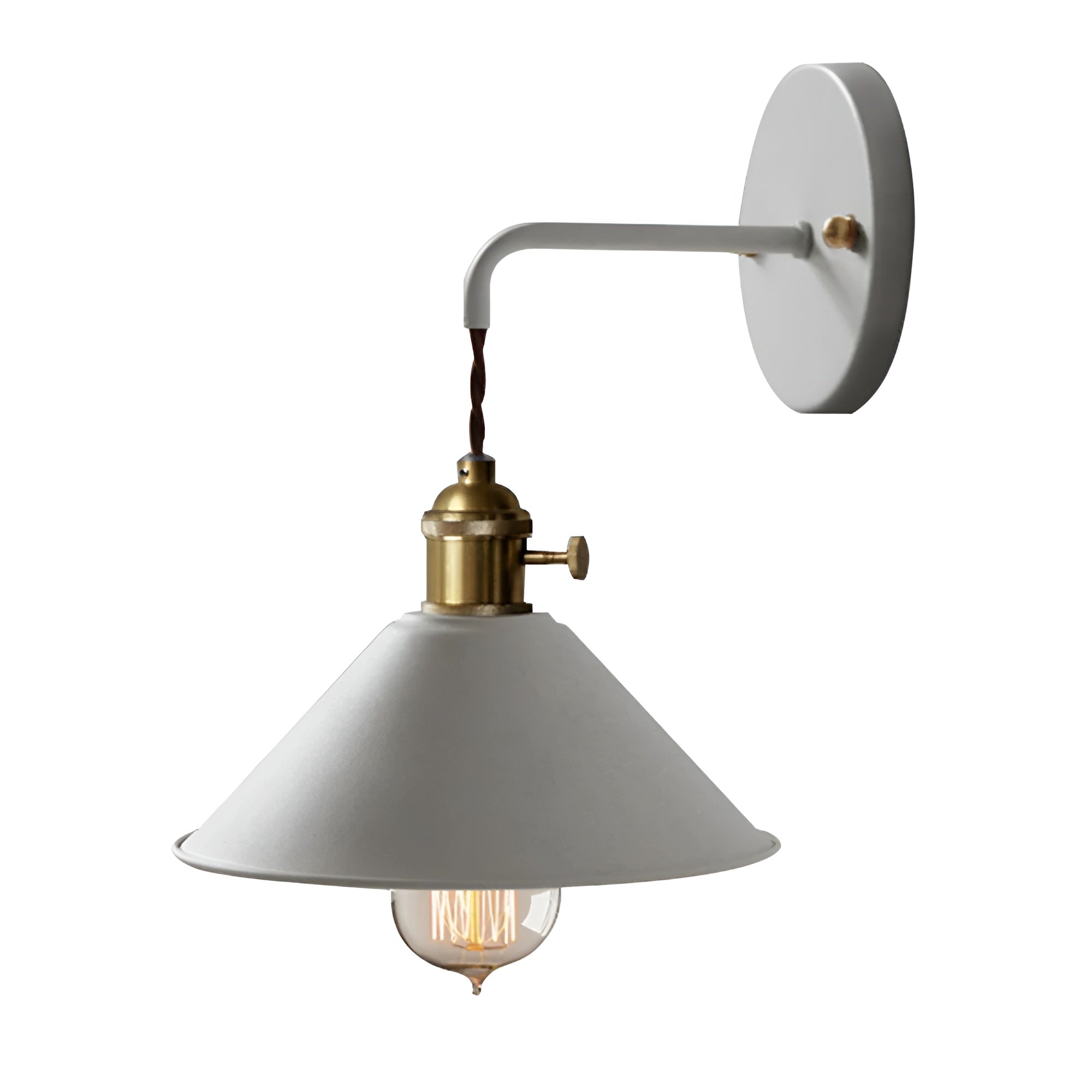 RetroGlow | Lampe murale vintage en métal couleurs variées