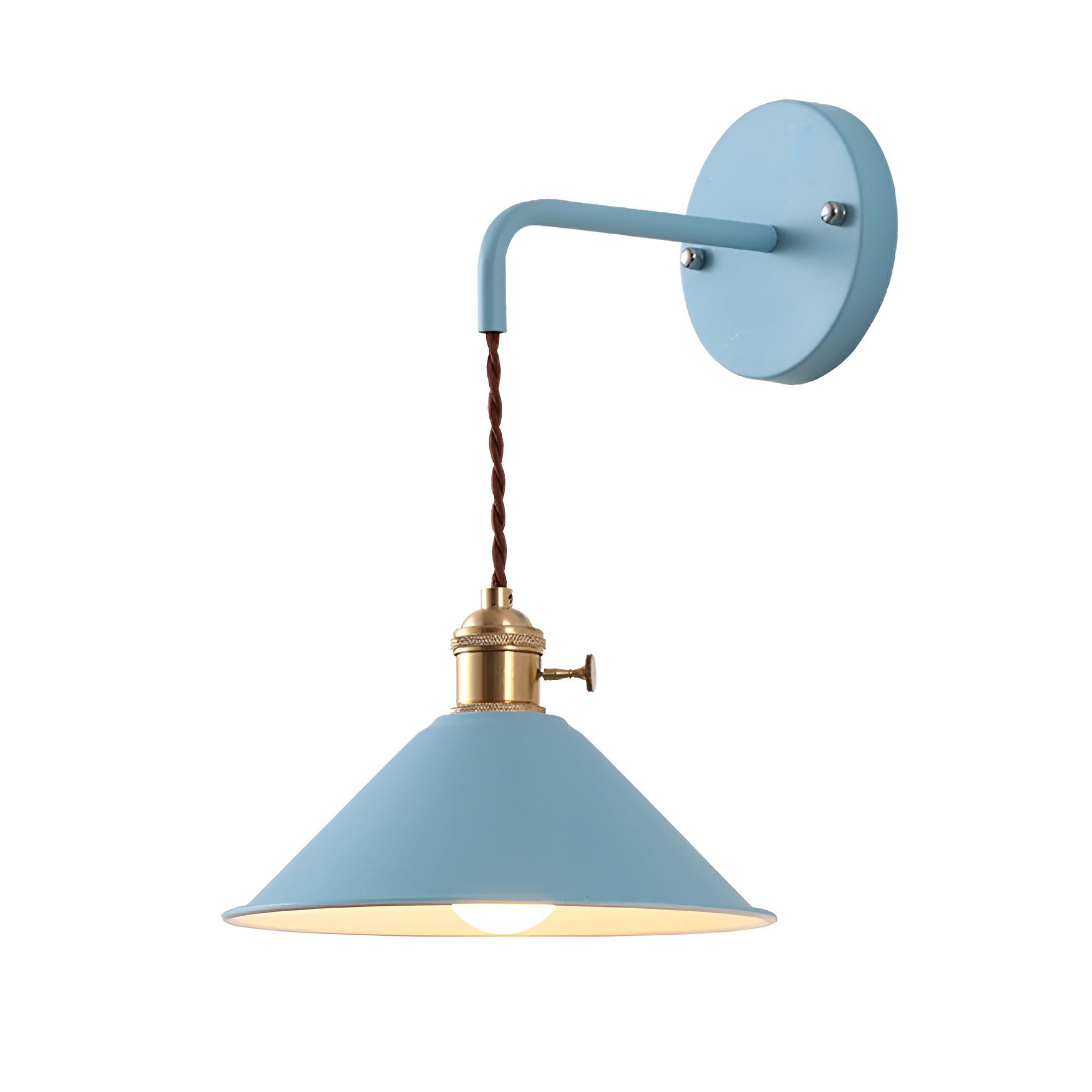 RetroGlow | Lampe murale vintage en métal couleurs variées