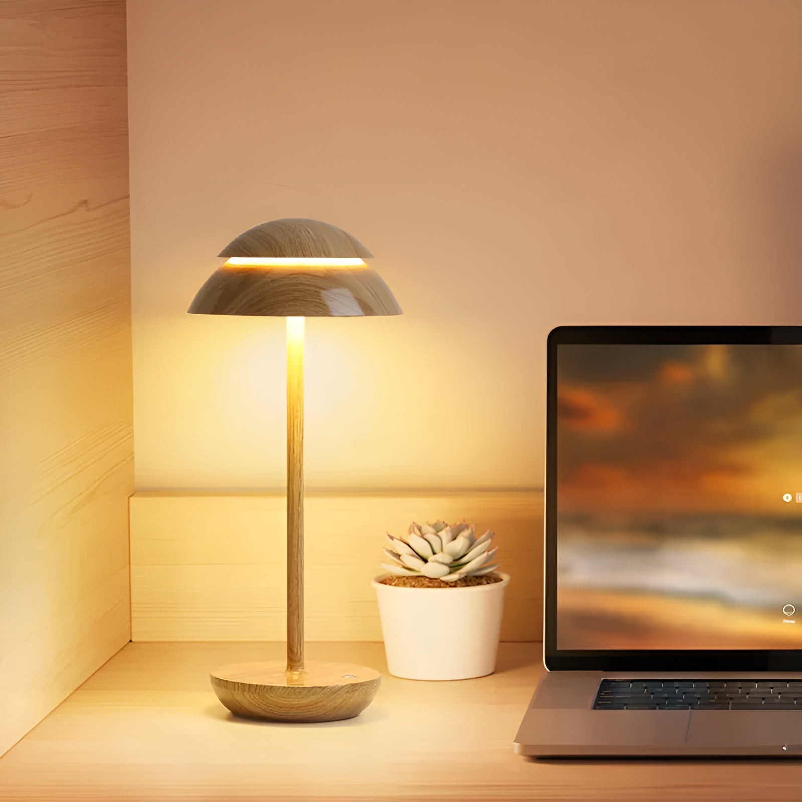 LumiEclat | Lampe de Table sans Fil à LED Dimmable