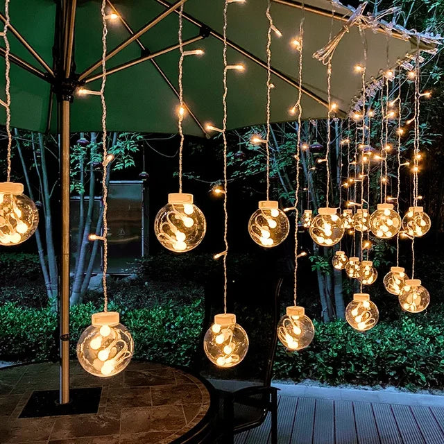 TwinkleGlow | Guirlande LED Extérieure Écologique et Décorative