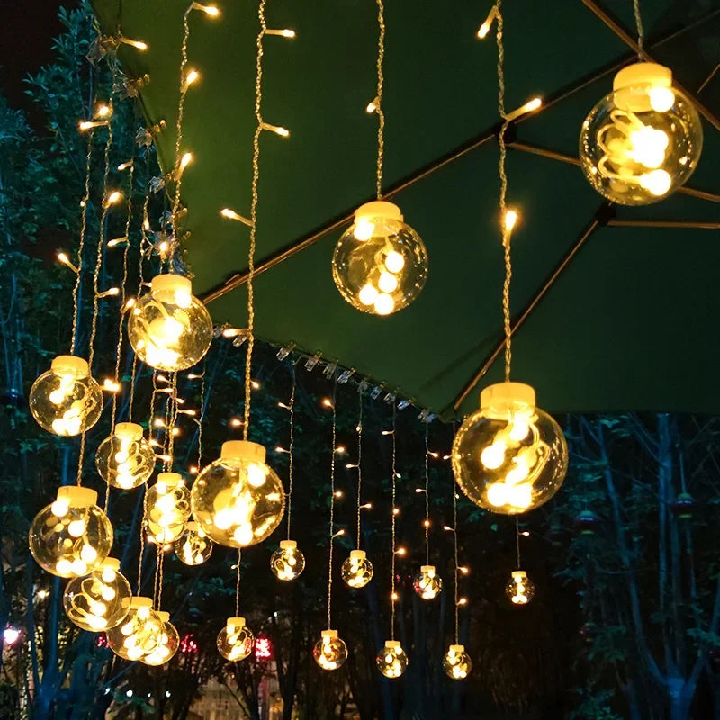 TwinkleGlow | Guirlande LED Extérieure Écologique et Décorative