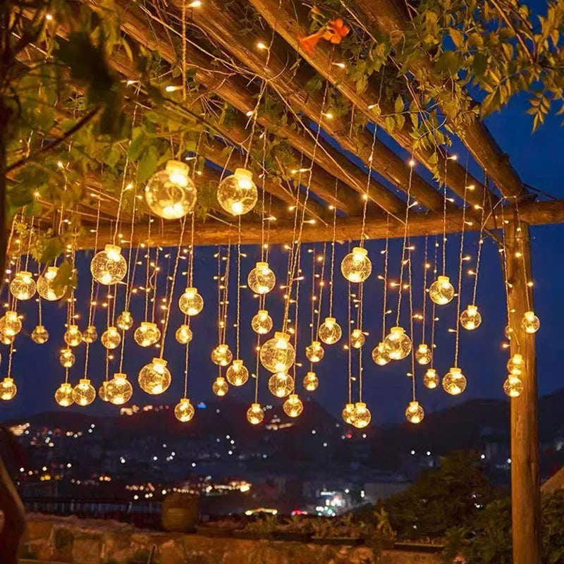 TwinkleGlow | Guirlande LED Extérieure Écologique et Décorative