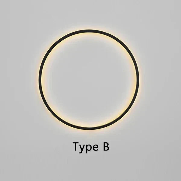 LumièreRing | Applique Murale Moderne avec Éclairage LED