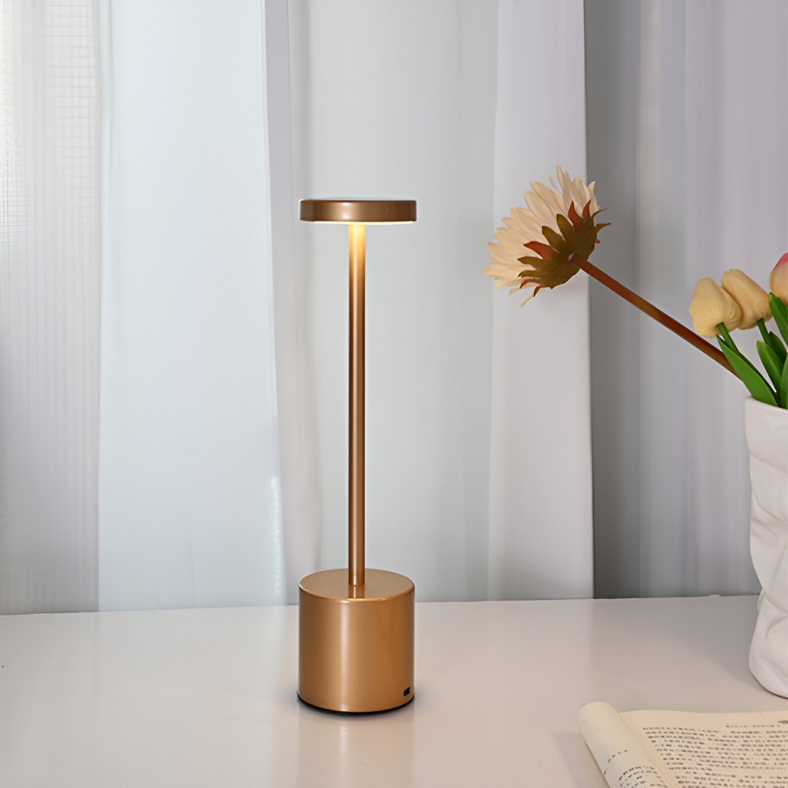 LuminositeRetro | Lampe de Table Retro sans Fil Rechargeable