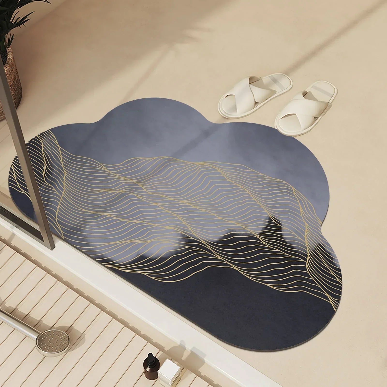 DouceurAqua | Tapis de Bain Antidérapant Ultra-Absorbant