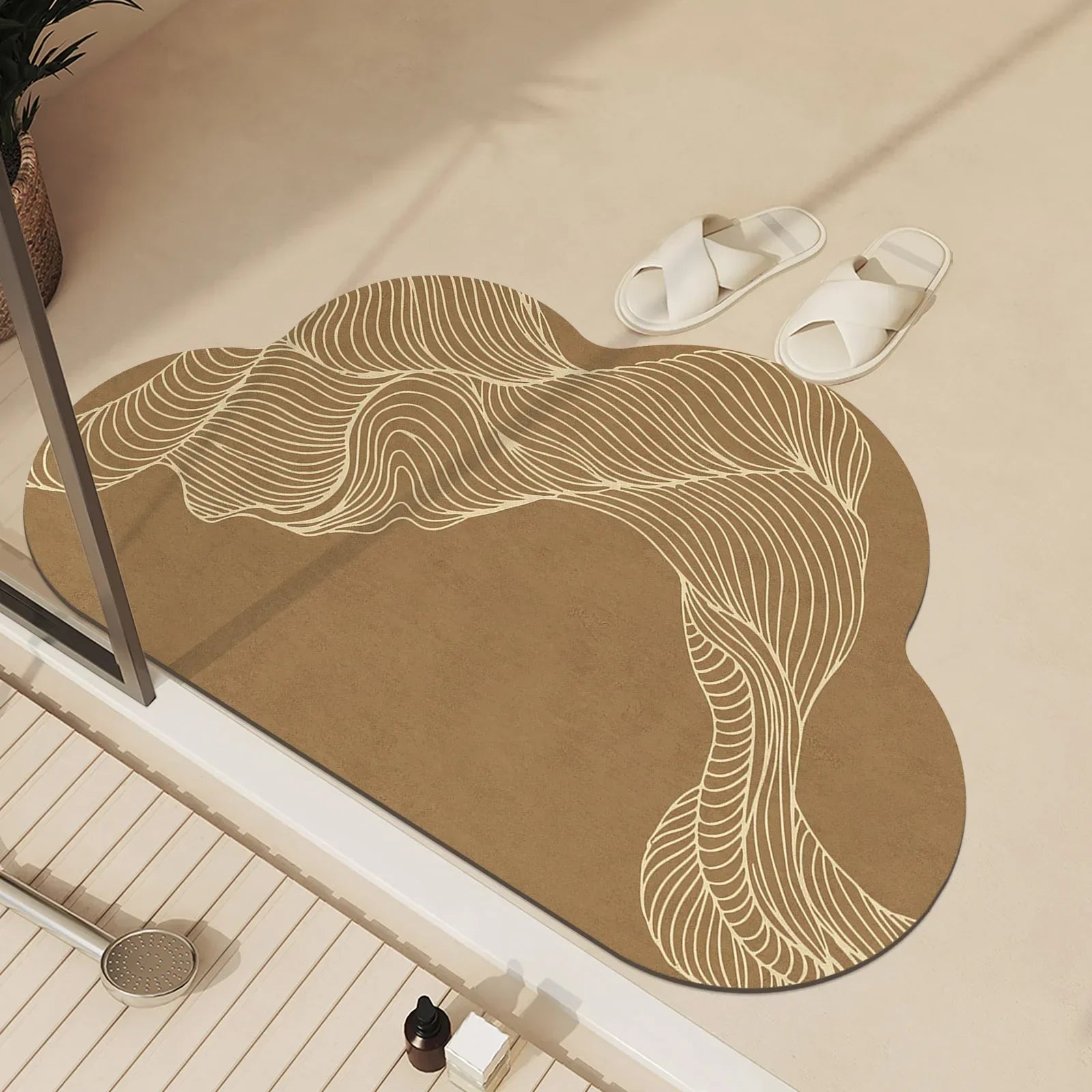 DouceurAqua | Tapis de Bain Antidérapant Ultra-Absorbant