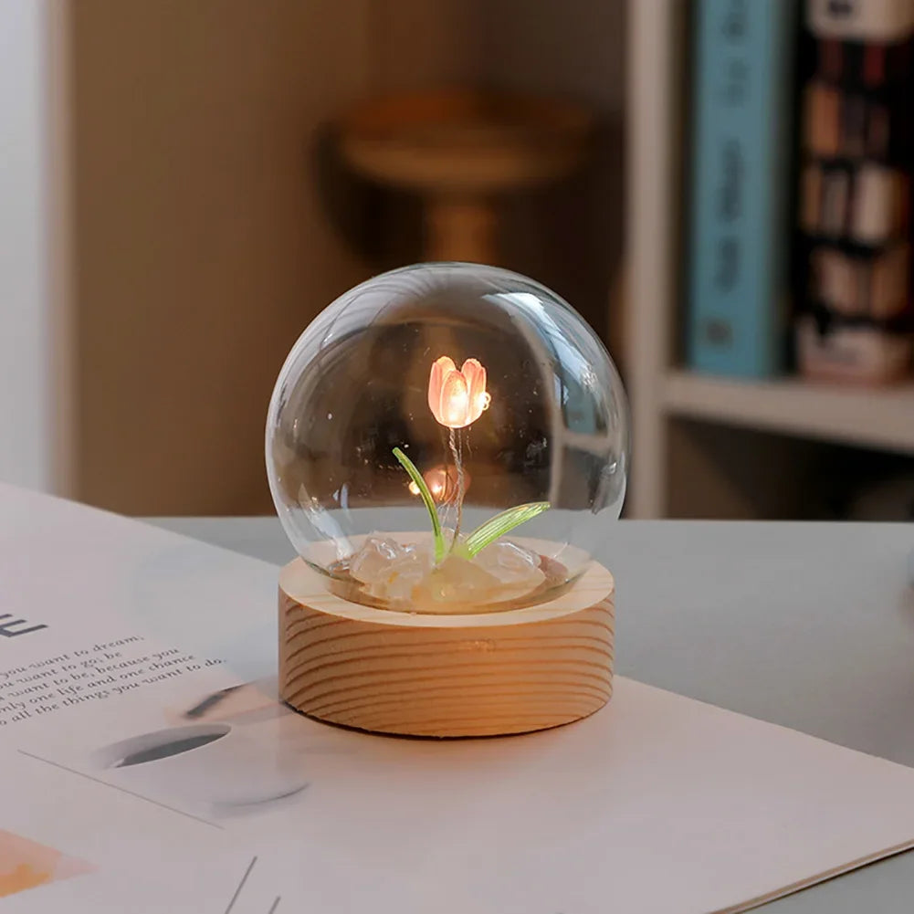 ElegantBloom | Jolie Lampe de Table Florale