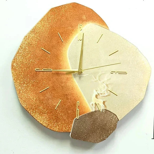 ÉléganceMur | Horloge Murale Décorative avec Mécanisme Silencieux
