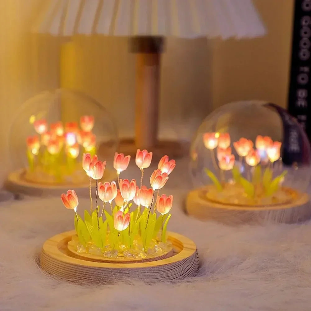 ElegantBloom | Jolie Lampe de Table Florale