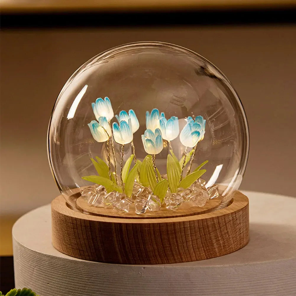 ElegantBloom | Jolie Lampe de Table Florale