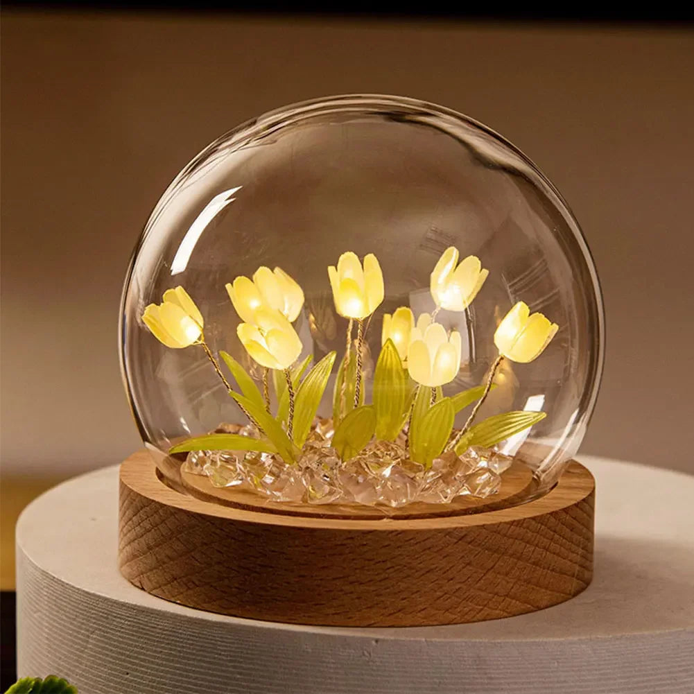 ElegantBloom | Jolie Lampe de Table Florale