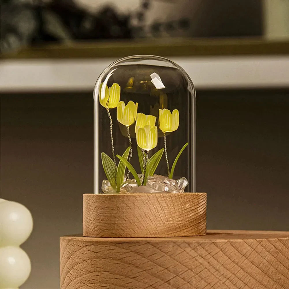 ElegantBloom | Jolie Lampe de Table Florale