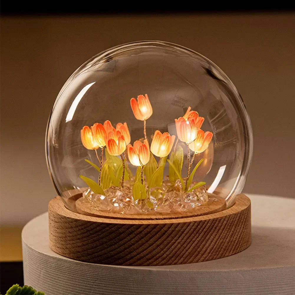 ElegantBloom | Jolie Lampe de Table Florale