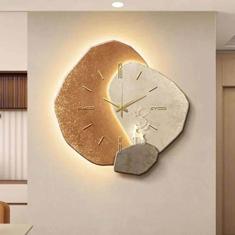 ÉléganceMur | Horloge Murale Décorative avec Mécanisme Silencieux