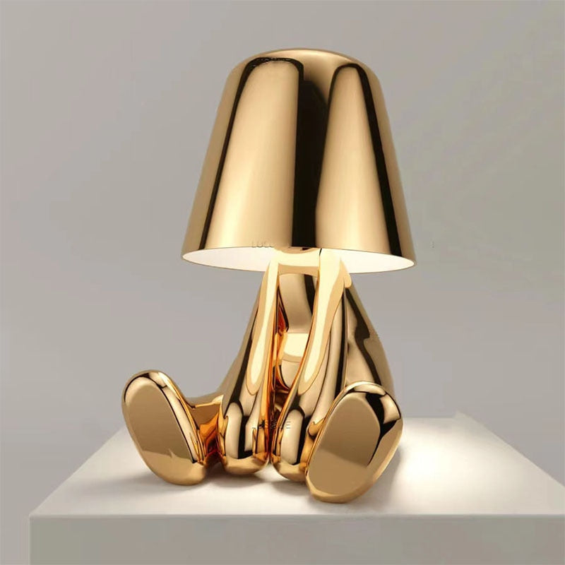 LumièrePure | Lampe de table design au look doré