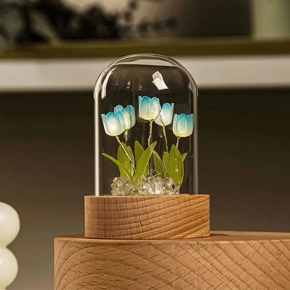 ElegantBloom | Jolie Lampe de Table Florale