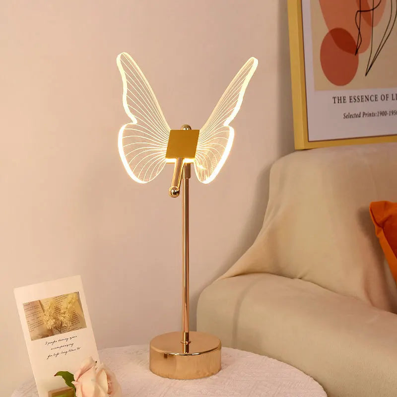 LumièrePapillon | Lampe de Bureau Rétro Élégante et Moderne