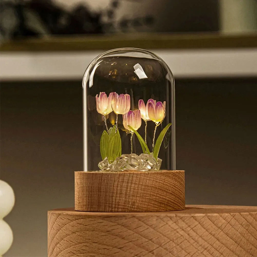 ElegantBloom | Jolie Lampe de Table Florale