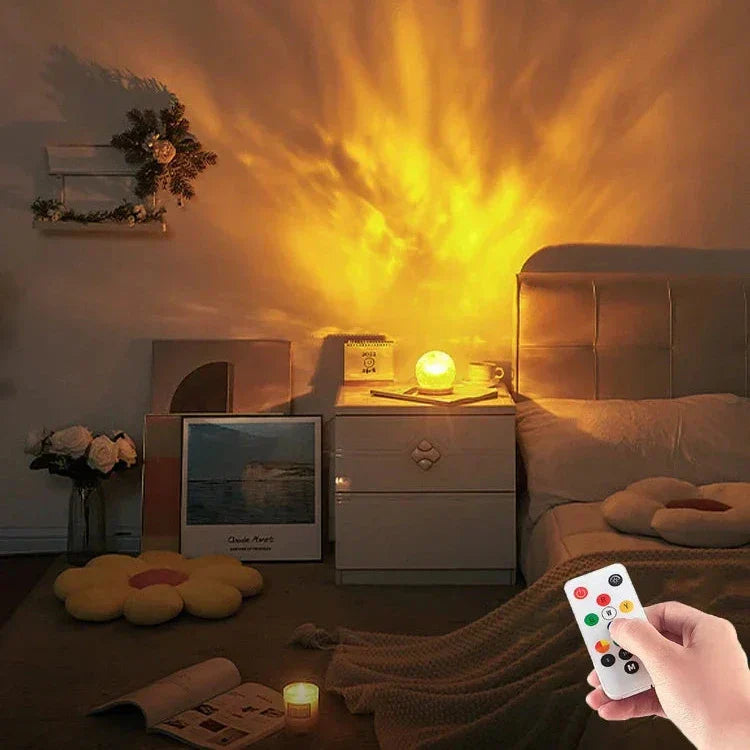 LumièreOnde | Lampe de table à effet d'onde