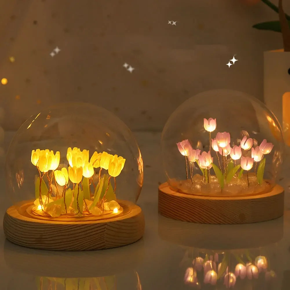 ElegantBloom | Jolie Lampe de Table Florale