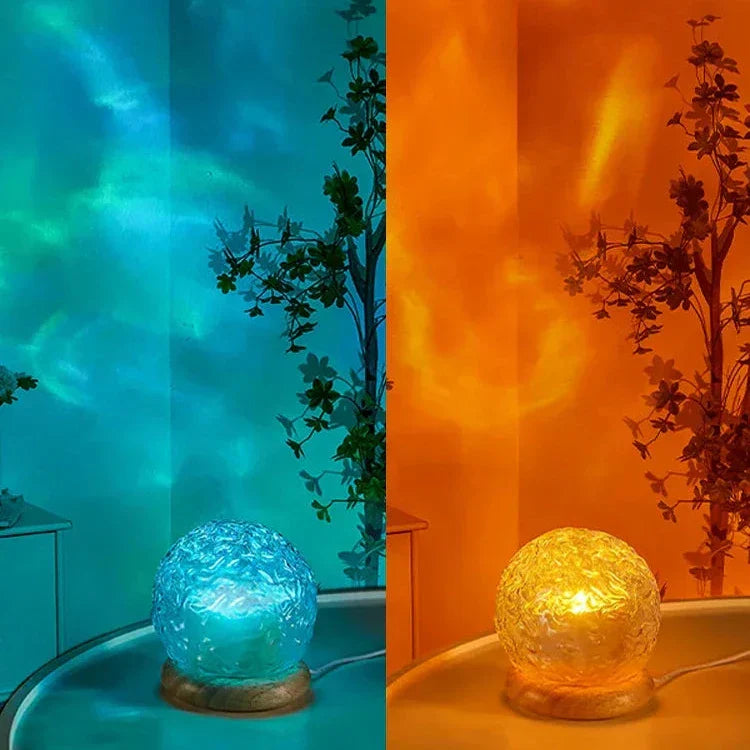 LumièreOnde | Lampe de table à effet d'onde